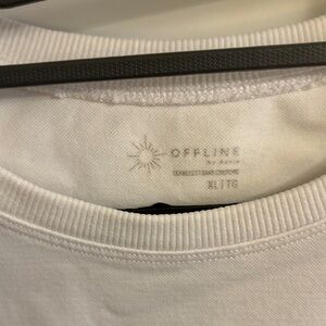 Offline by Aerie White Crop Top
